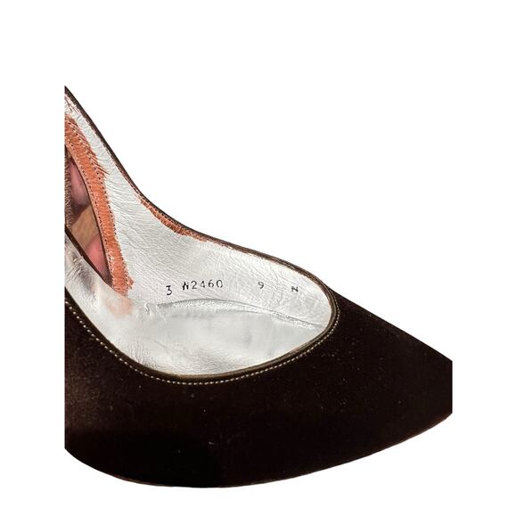 Stuart Weitzman for Mr. Seymour Vintage Brown Embellished Heels(See Description) - Picture 3 of 7
